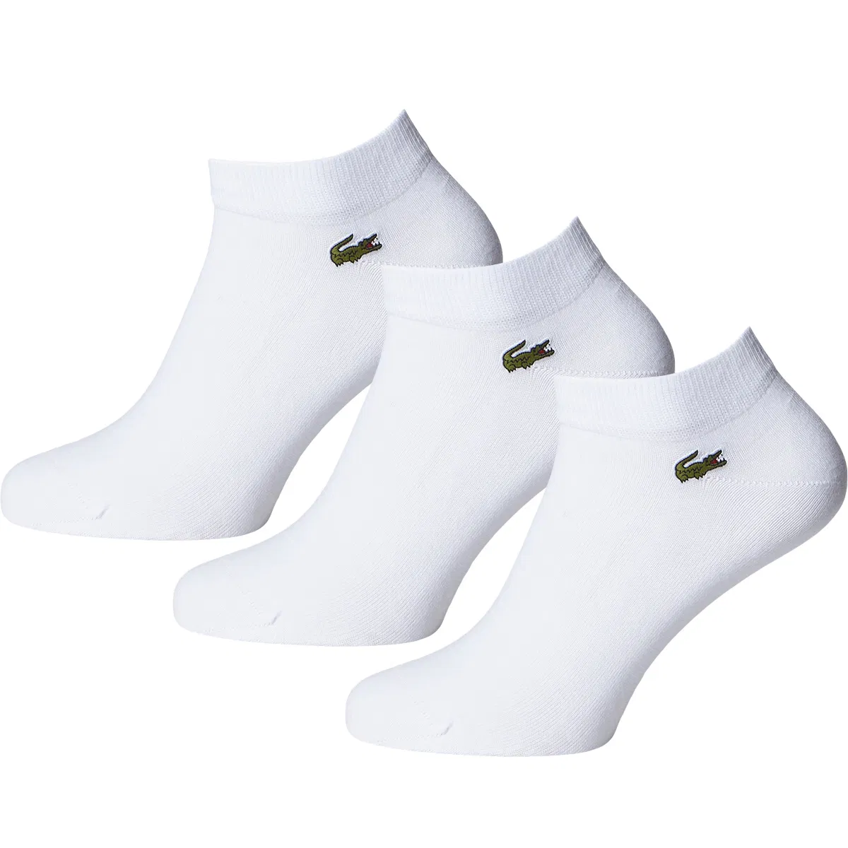 Lacoste 3-Pak Ankelstrømper White
