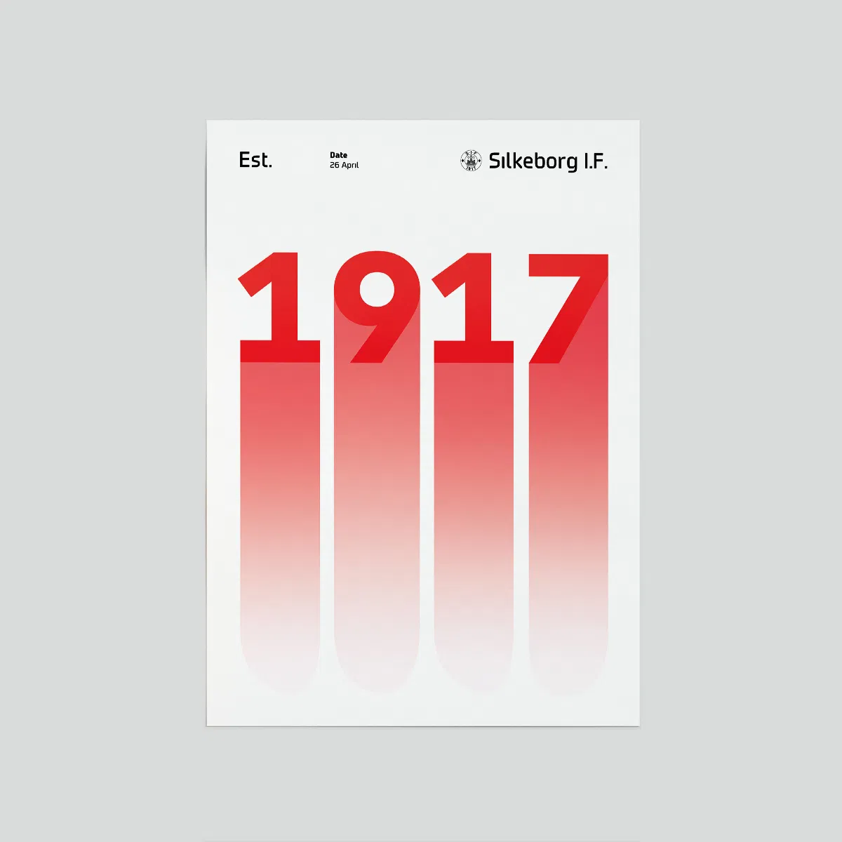 Silkeborg IF Plakat 1917 50x70 cm Ass
