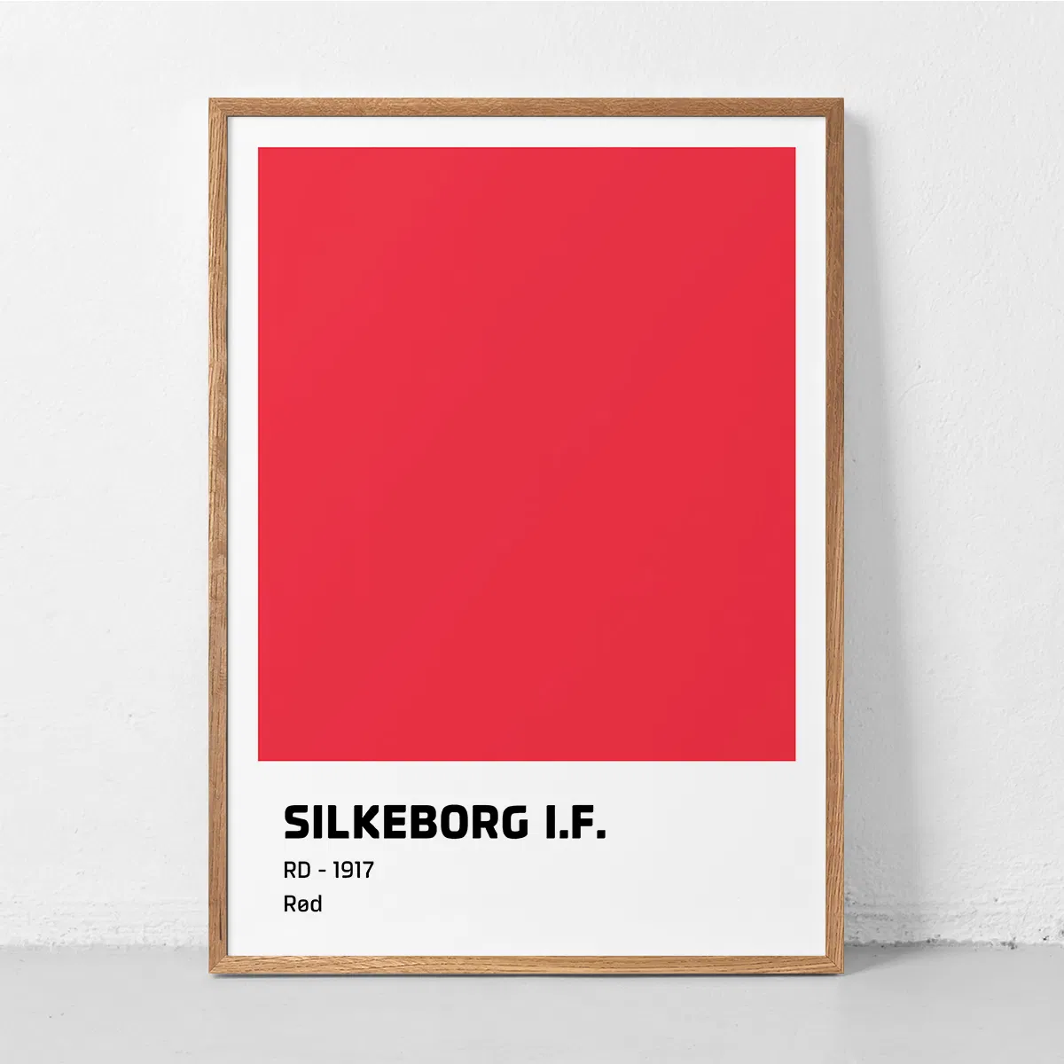 Silkeborg IF Plakat Rød 50x70 cm Ass