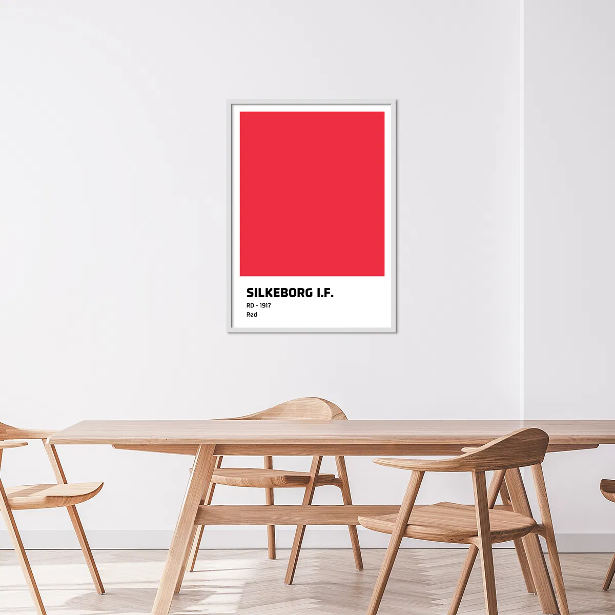 Silkeborg IF Plakat Rød 50x70 cm Ass