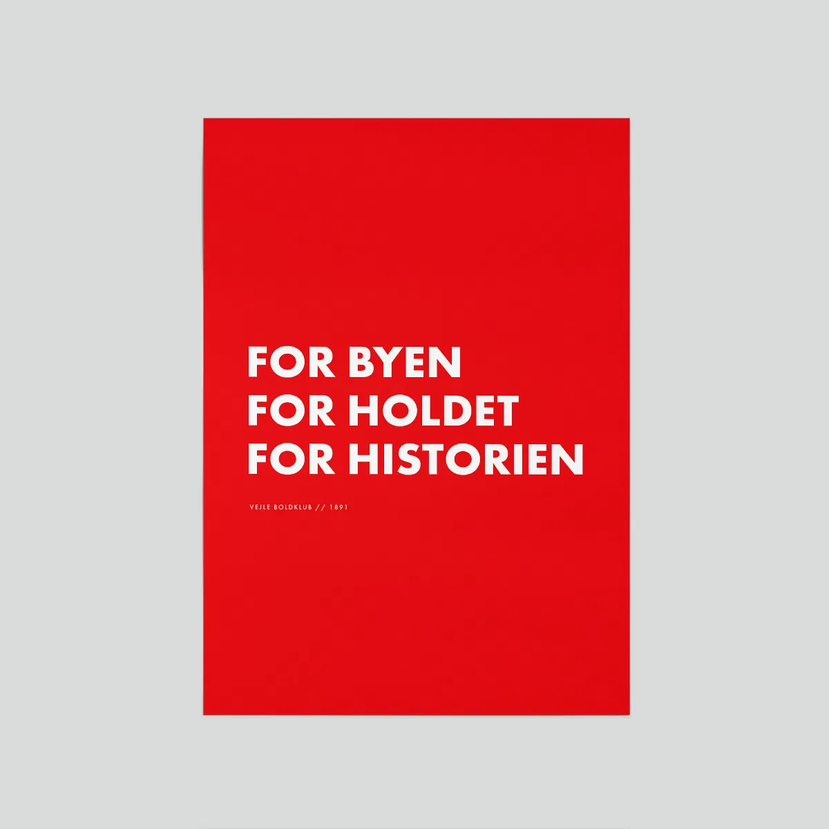 Vejle Boldklub Plakat Citat 50x70 cm Ass