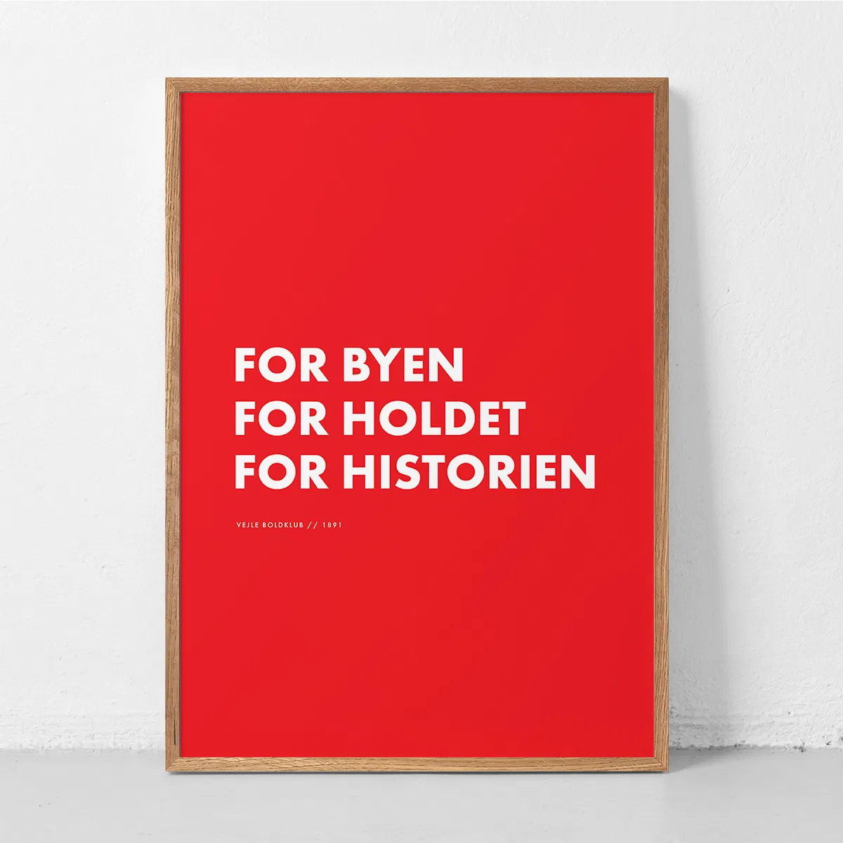 Vejle Boldklub Plakat Citat 50x70 cm Ass