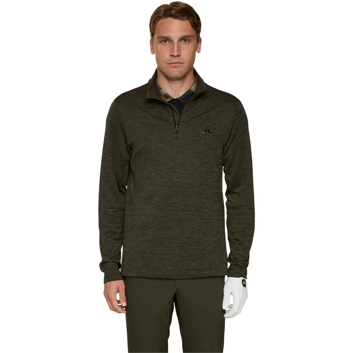 J.Lindeberg Destry 1/4 Zip Golftrøye Herre Green
