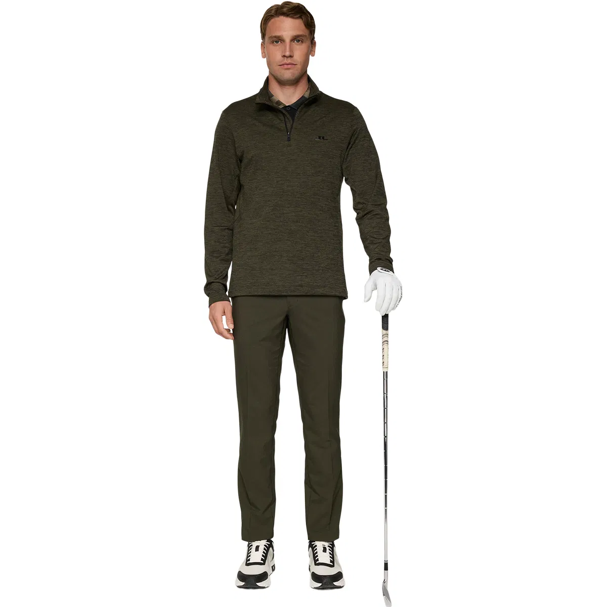 J.Lindeberg Destry 1/4 Zip Golftrøye Herre Green