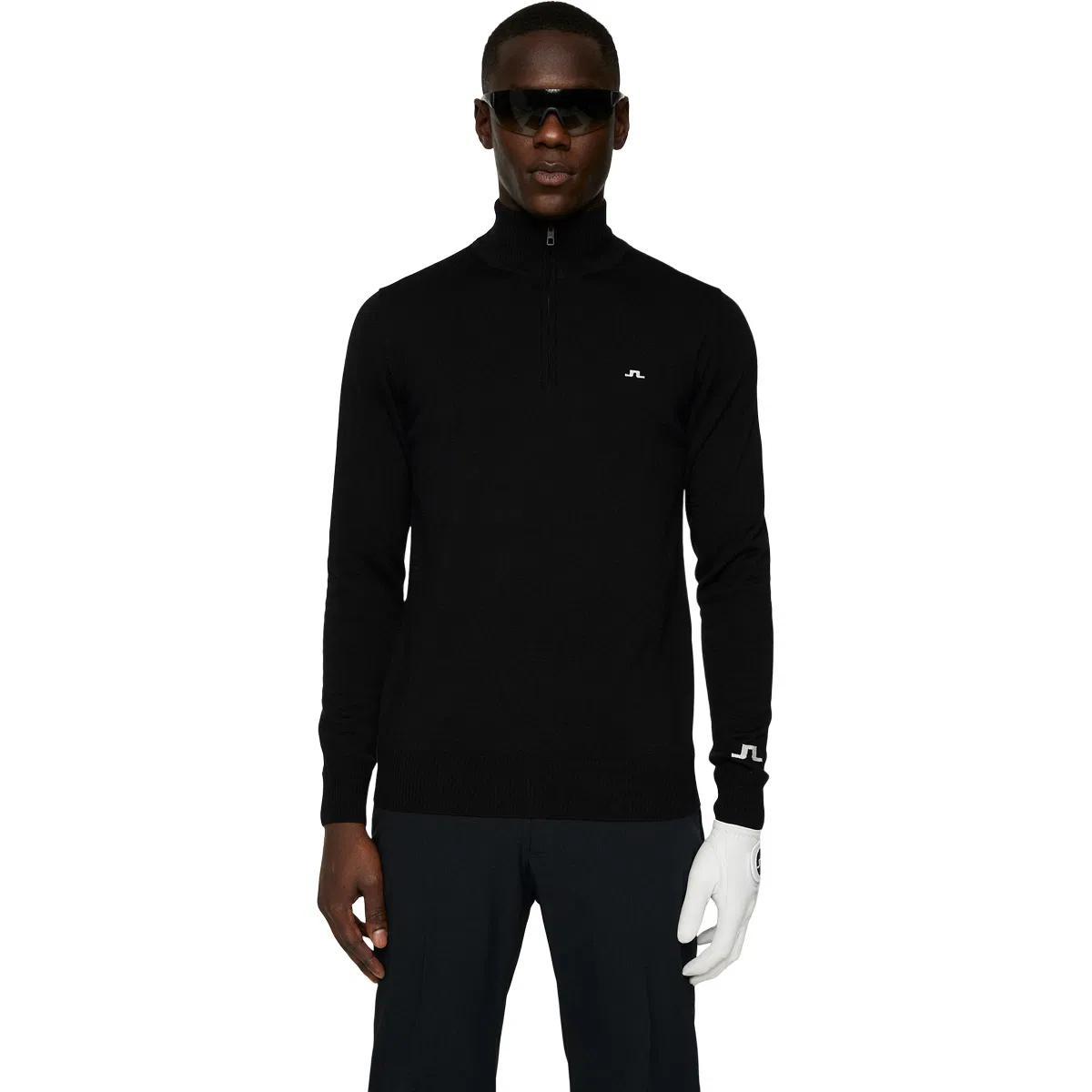 J.Lindeberg Kian 1/2 ZIP Golftrøye Herre Black