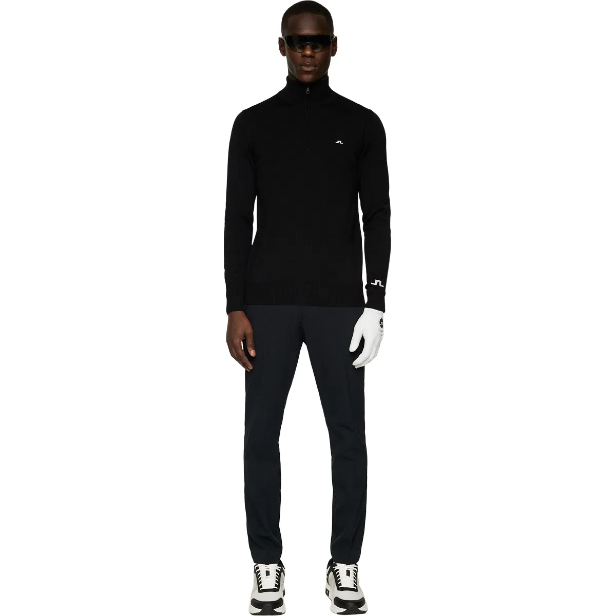 J.Lindeberg Kian 1/2 ZIP Golftrøye Herre Black