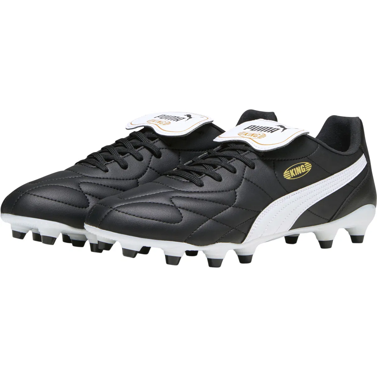 PUMA King Top FG/AG Fodboldstøvler PUMA White-PUMA Black-Poison P