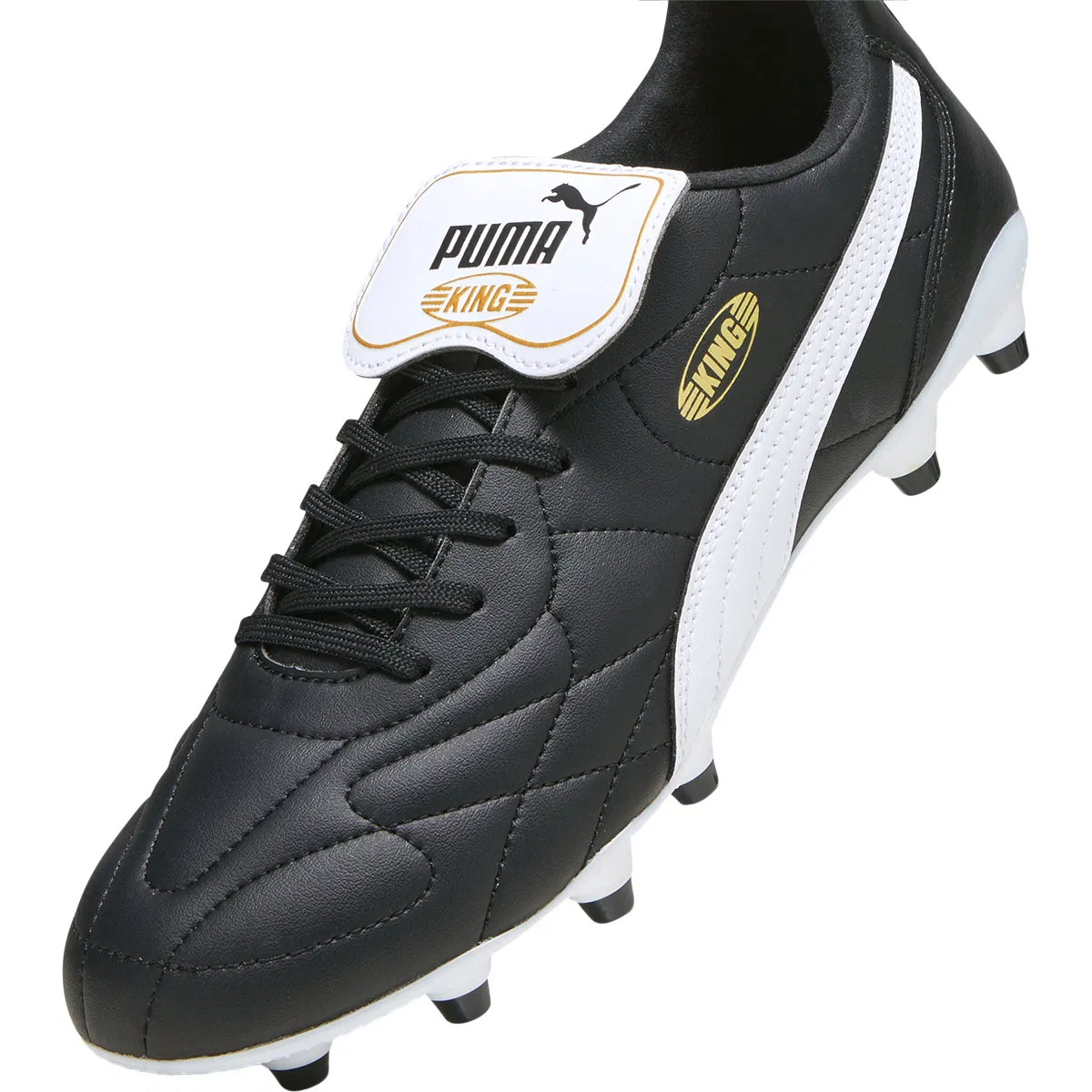 PUMA King Top FG/AG Fodboldstøvler PUMA White-PUMA Black-Poison P