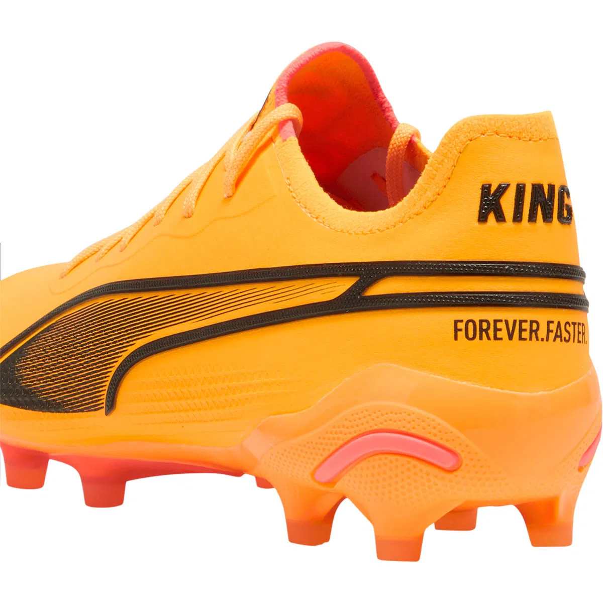 PUMA King Ultimate FG/AG Fotballsko Sun Stream-PUMA Black-Sunset G