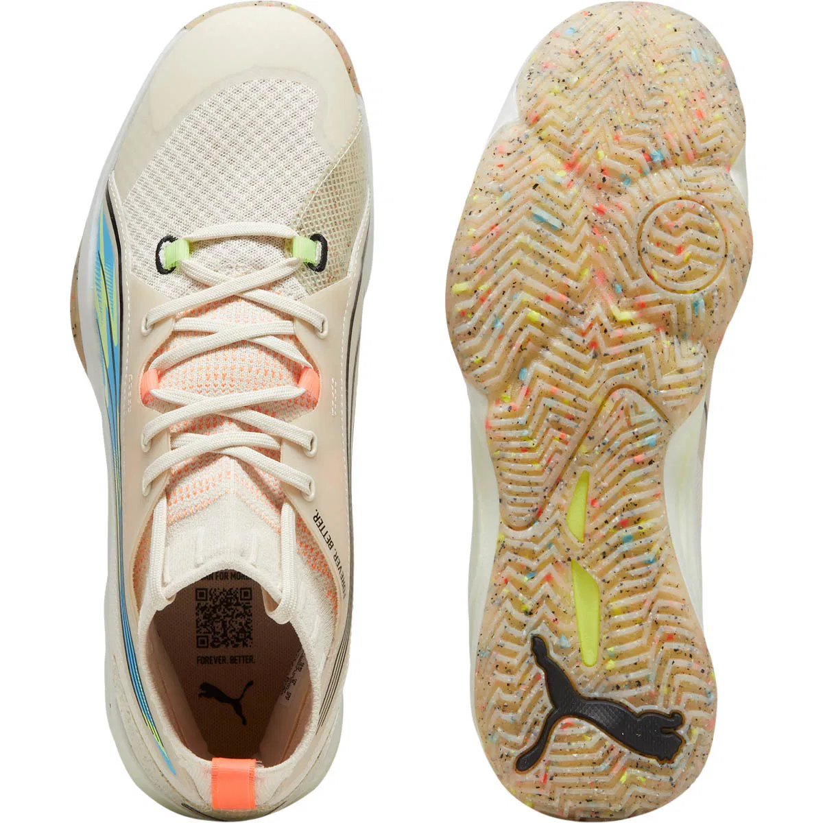 PUMA Eliminate Nitro SQD Forever Better Håndballsko Herre Beige