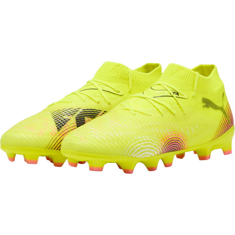 PUMA Future 8 Pro FG/AG Fodboldstøvler Børn PUMA White-PUMA Black-Gum