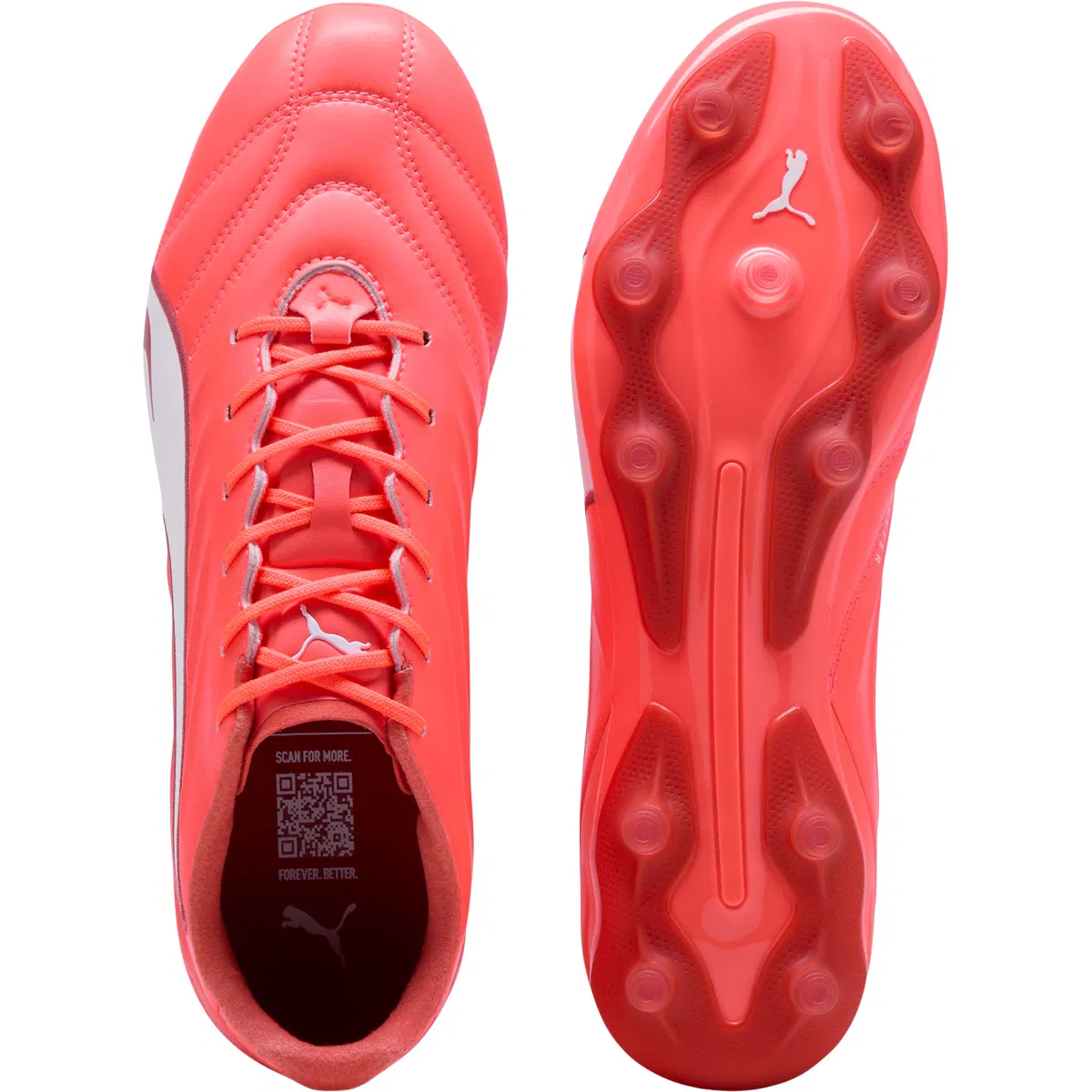 PUMA King Pro FG/AG Fotballsko PUMA White-PUMA Black-Poison P