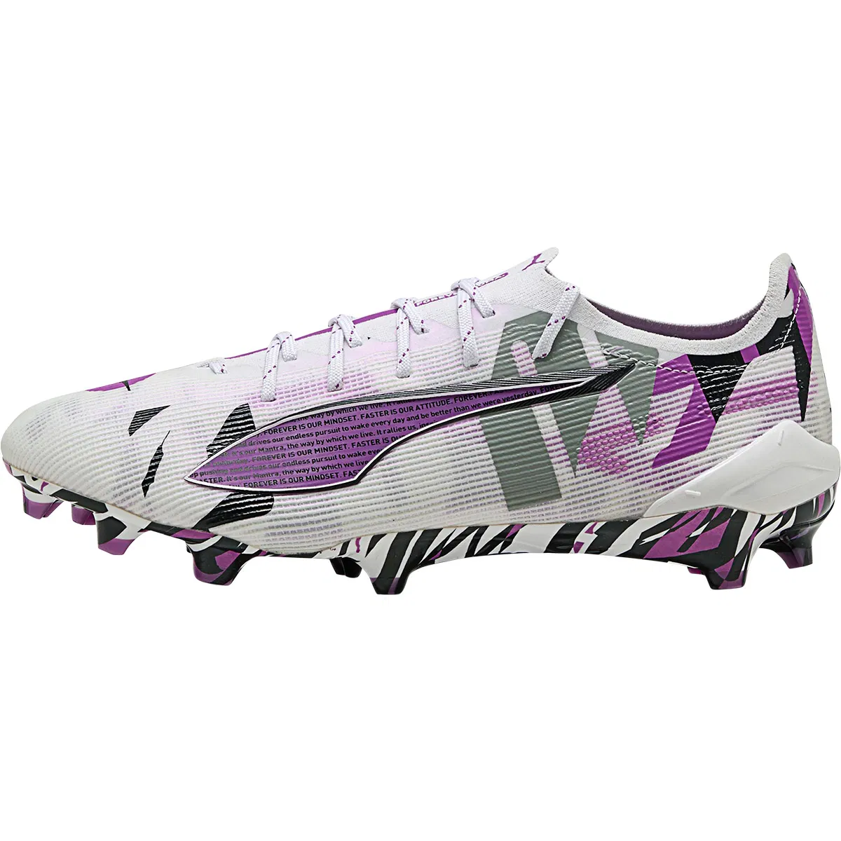 PUMA Ultra 5 Ultimate Forever FG Fodboldstøvler PUMA White-PUMA Black-Poison P