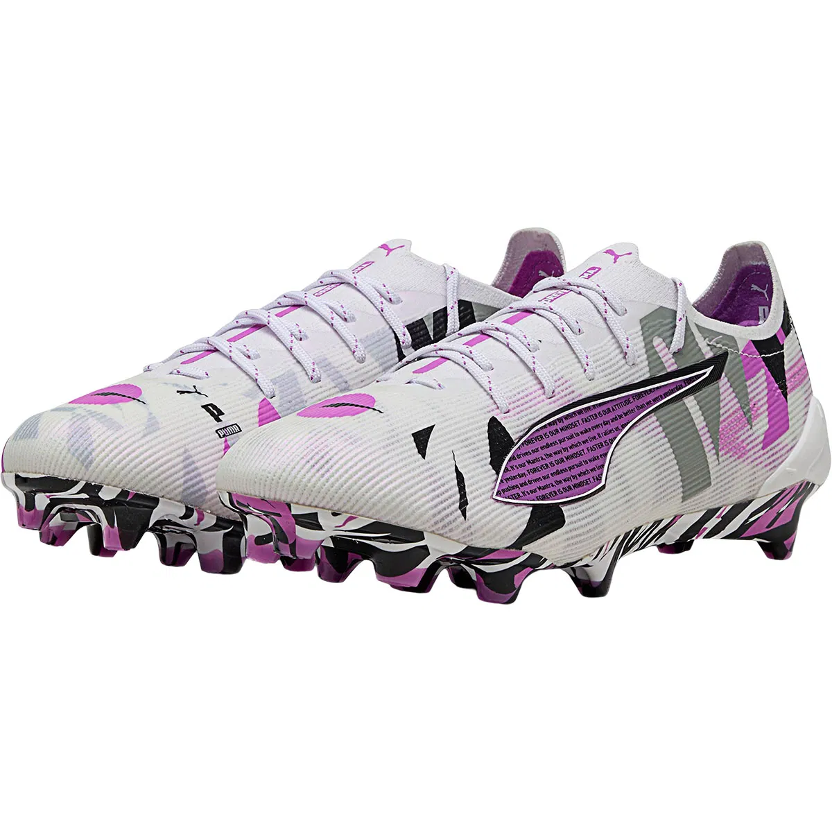 PUMA Ultra 5 Ultimate Forever FG Fodboldstøvler PUMA White-PUMA Black-Poison P