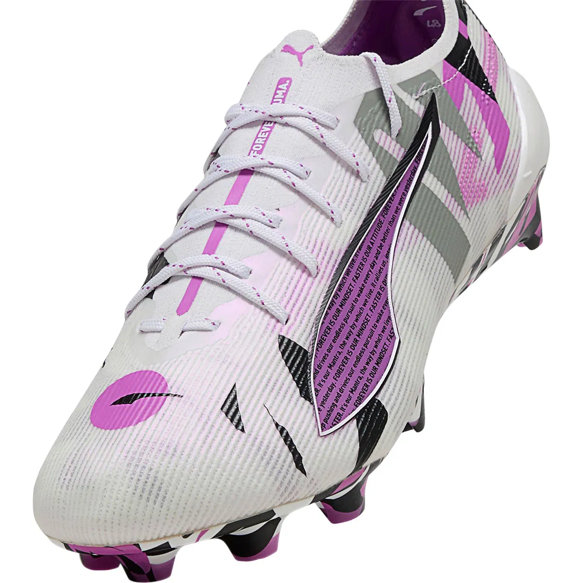 PUMA Ultra 5 Ultimate Forever FG Fodboldstøvler PUMA White-PUMA Black-Poison P