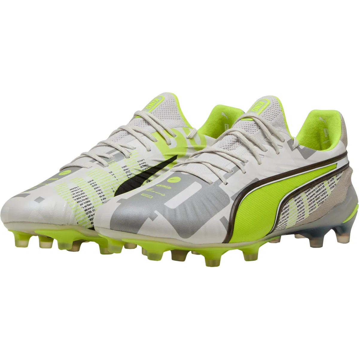 PUMA King Ultimate Forever FG/AG Fotballsko PUMA White-PUMA Black-Poison P