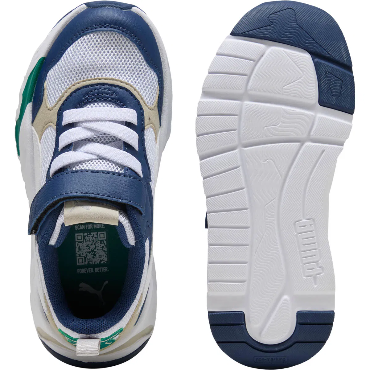PUMA Trinity AC+ PS Velcro Sneakers Børn White/Blue