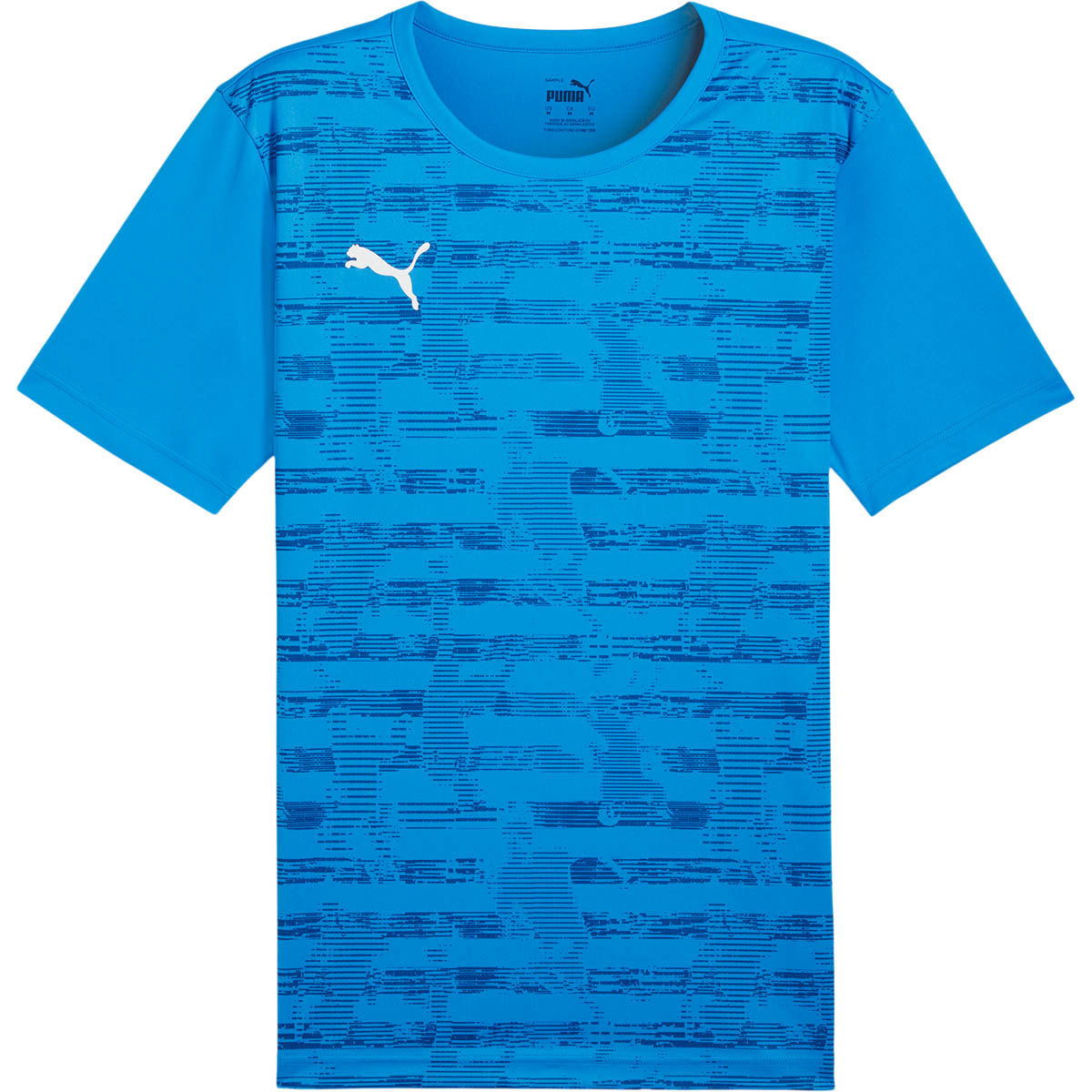Kob PUMA individualRISE Graphic Traenings T shirt Herre Bla