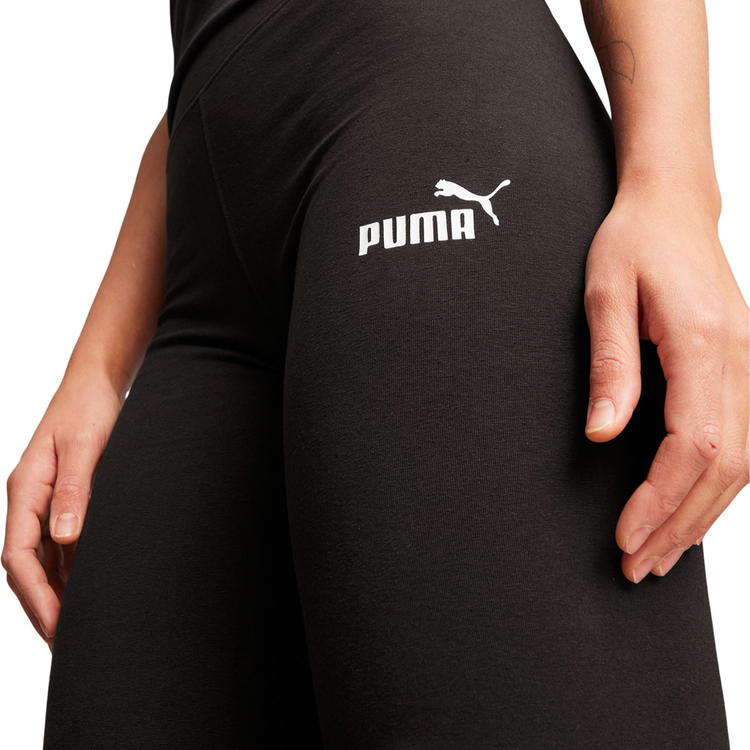 PUMA Essentials+ Straight Leggings Dame PUMA White-PUMA Black-Poison P