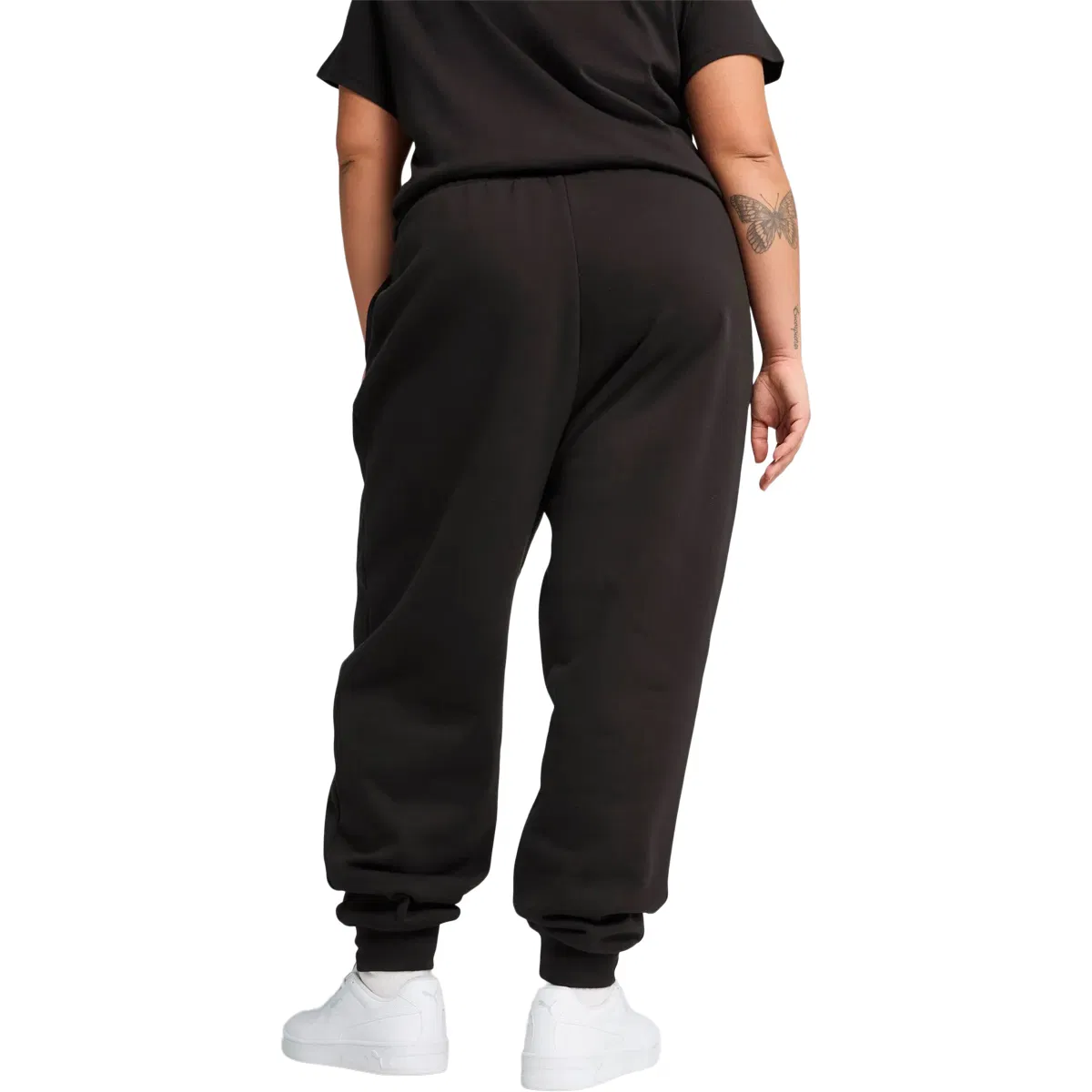 PUMA Essential No. 1 Logo Comfort Joggingbukser Dame PUMA White-PUMA Black-Poison P