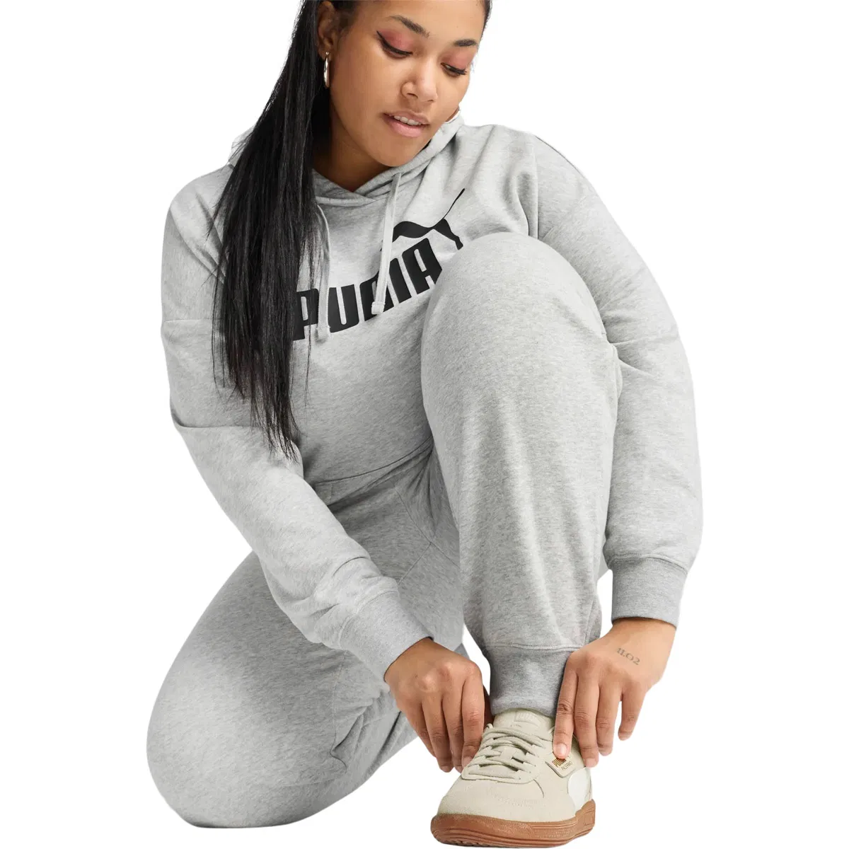 PUMA Essential No. 1 Logo Comfort Joggingbukser Dame Grey