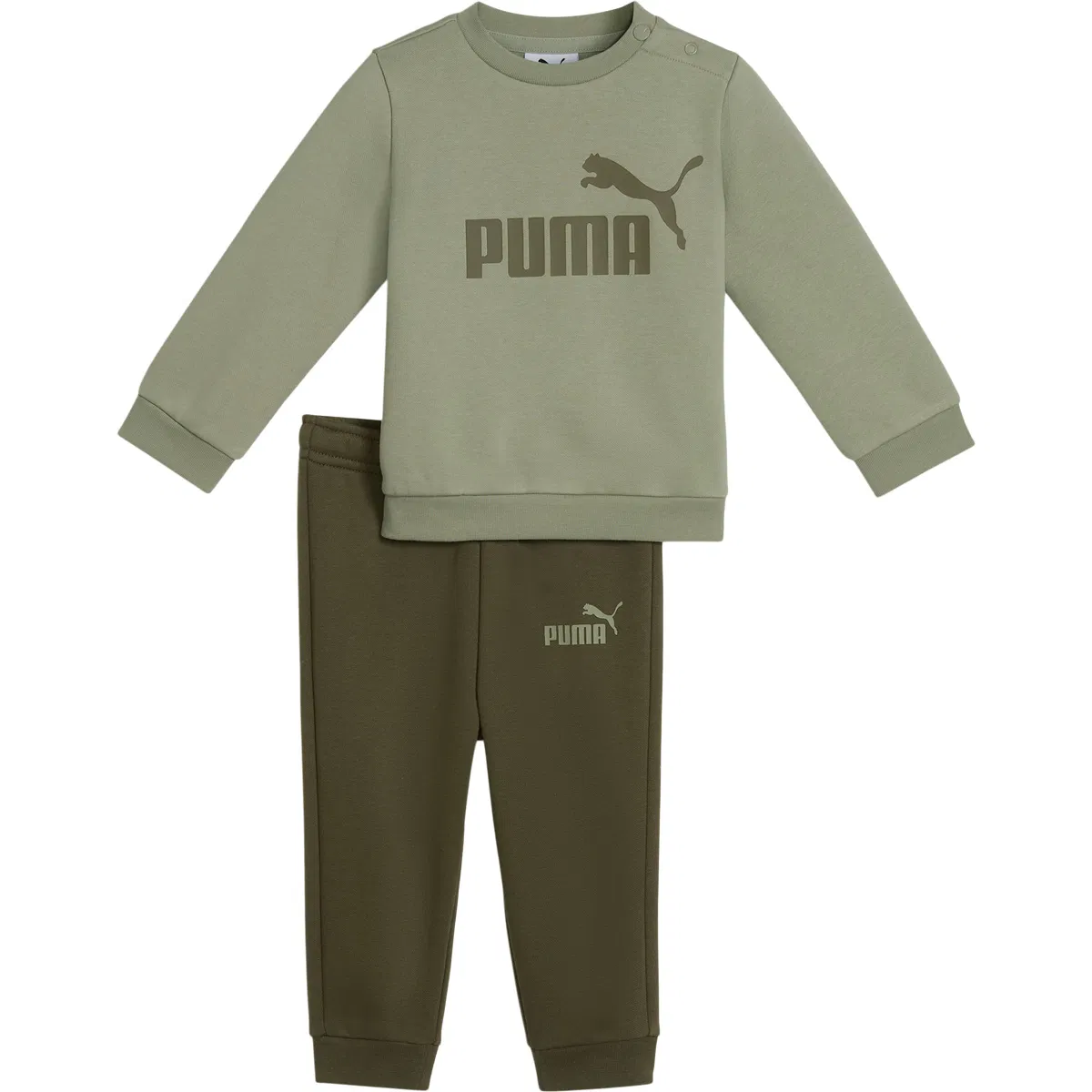 PUMA Minicats Essential Crew Joggingsæt Børn Green