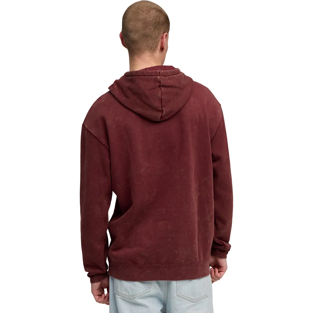 PUMA Essential Elevated Relaxed Wash Hættetrøje Herre Bordeaux