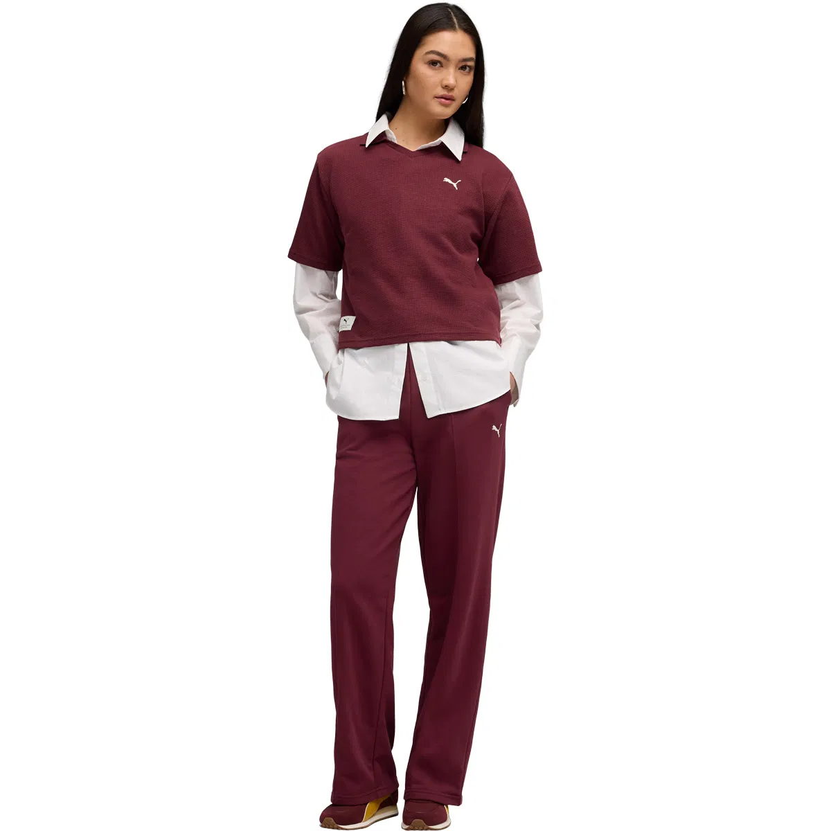 PUMA Class Comfort Pinnacle High Waist Joggingbukser Dame Bordeaux