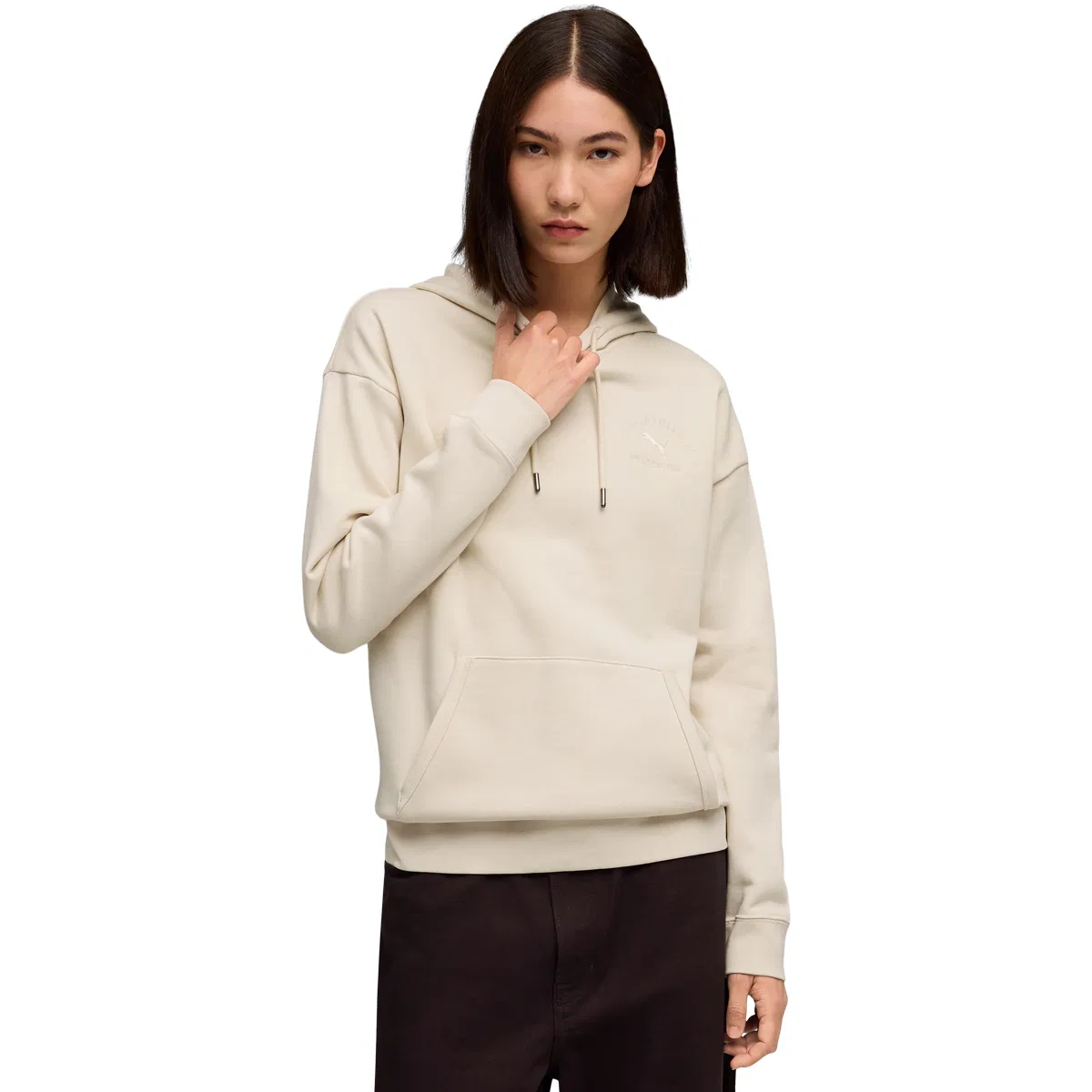 PUMA Class Relaxed Hættetrøje Dame Beige