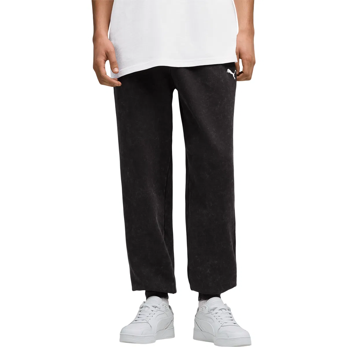 PUMA Essential Elevated Relaxed Wash Joggingbukser Herre Black