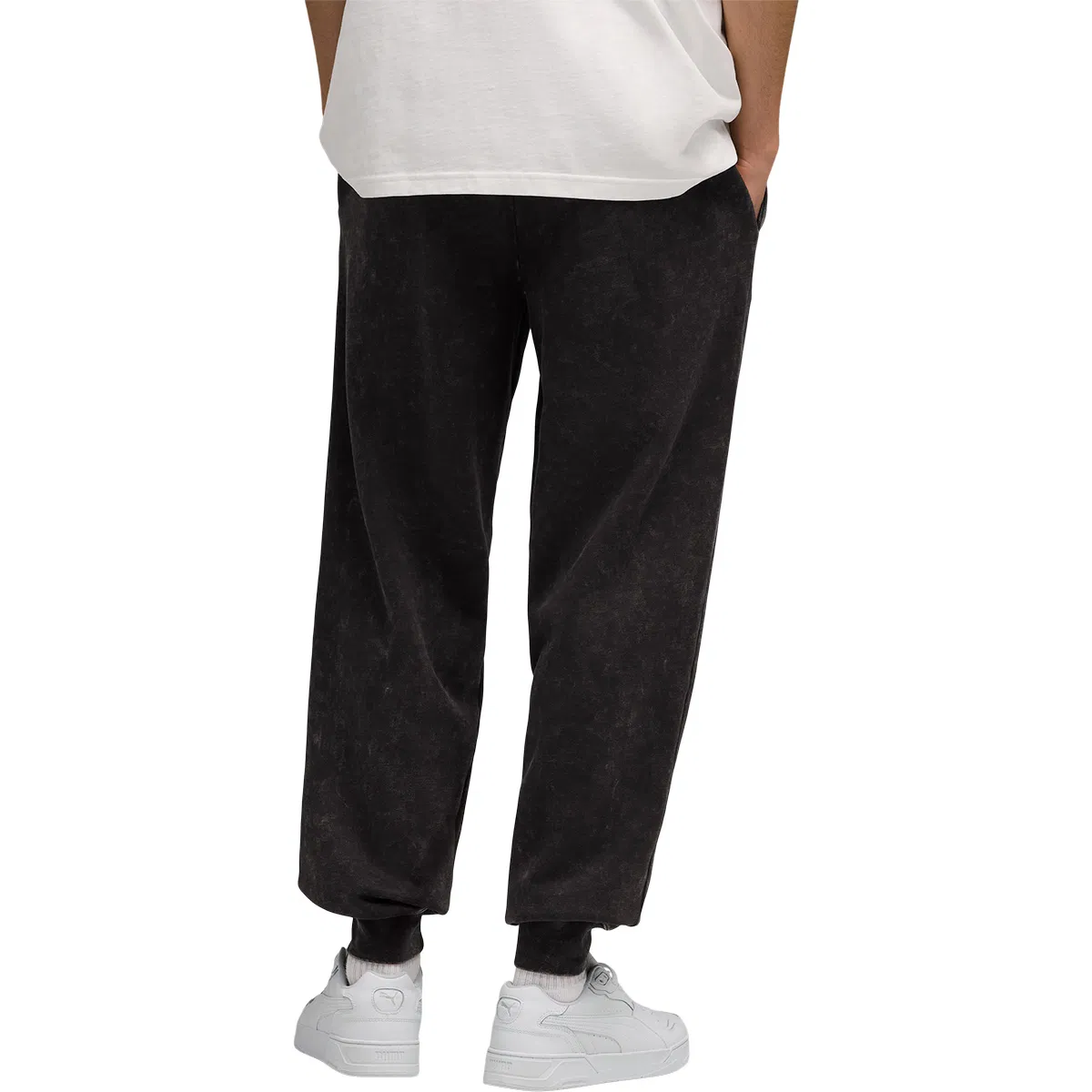 PUMA Essential Elevated Relaxed Wash Joggingbukser Herre Black