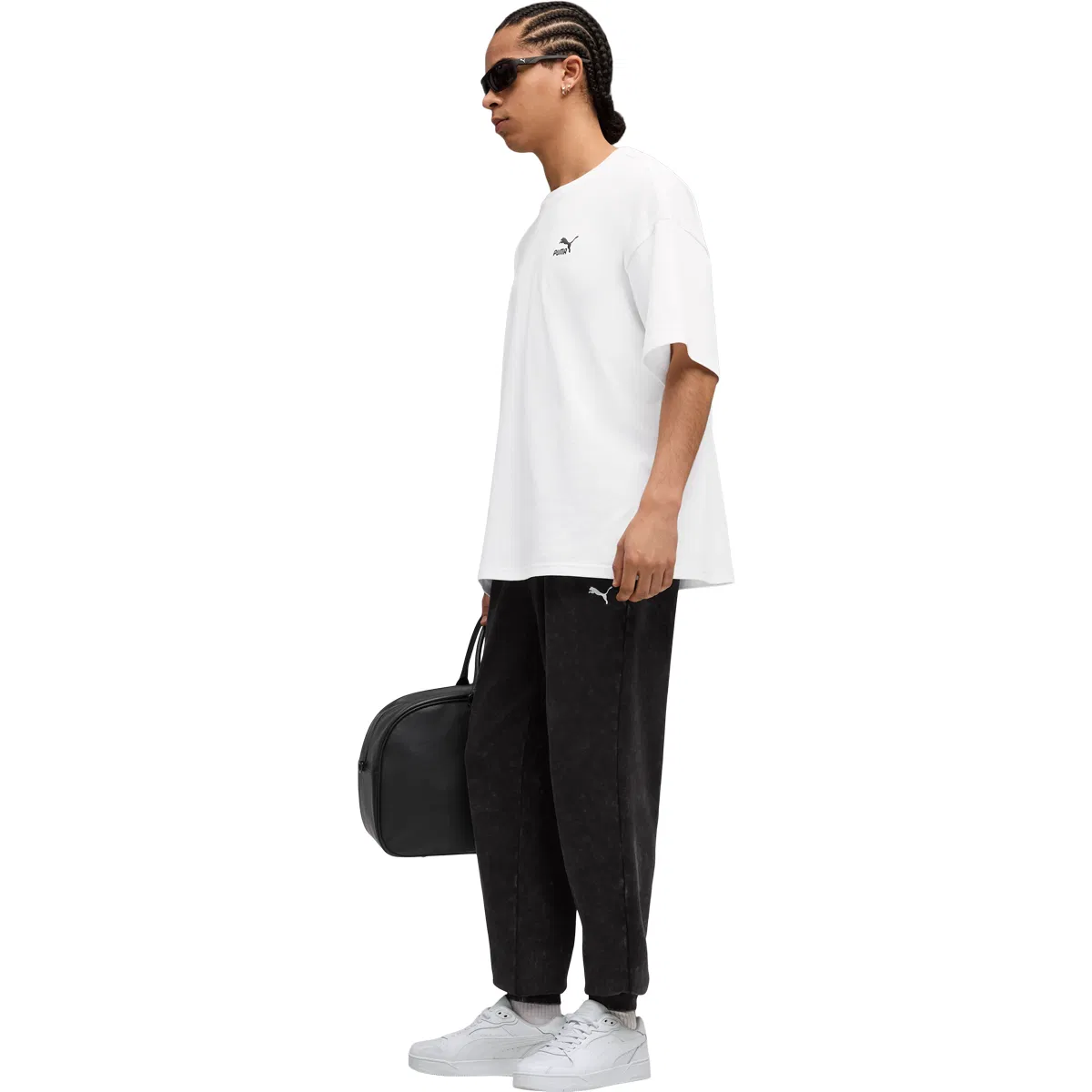 PUMA Essential Elevated Relaxed Wash Joggingbukser Herre Black