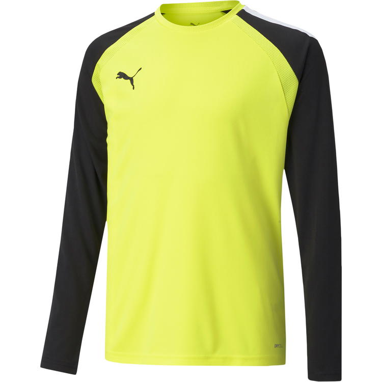 PUMA teamPACER Langærmet Målmandstrøje Børn Fluo Yellow-Puma Black-Puma Wh