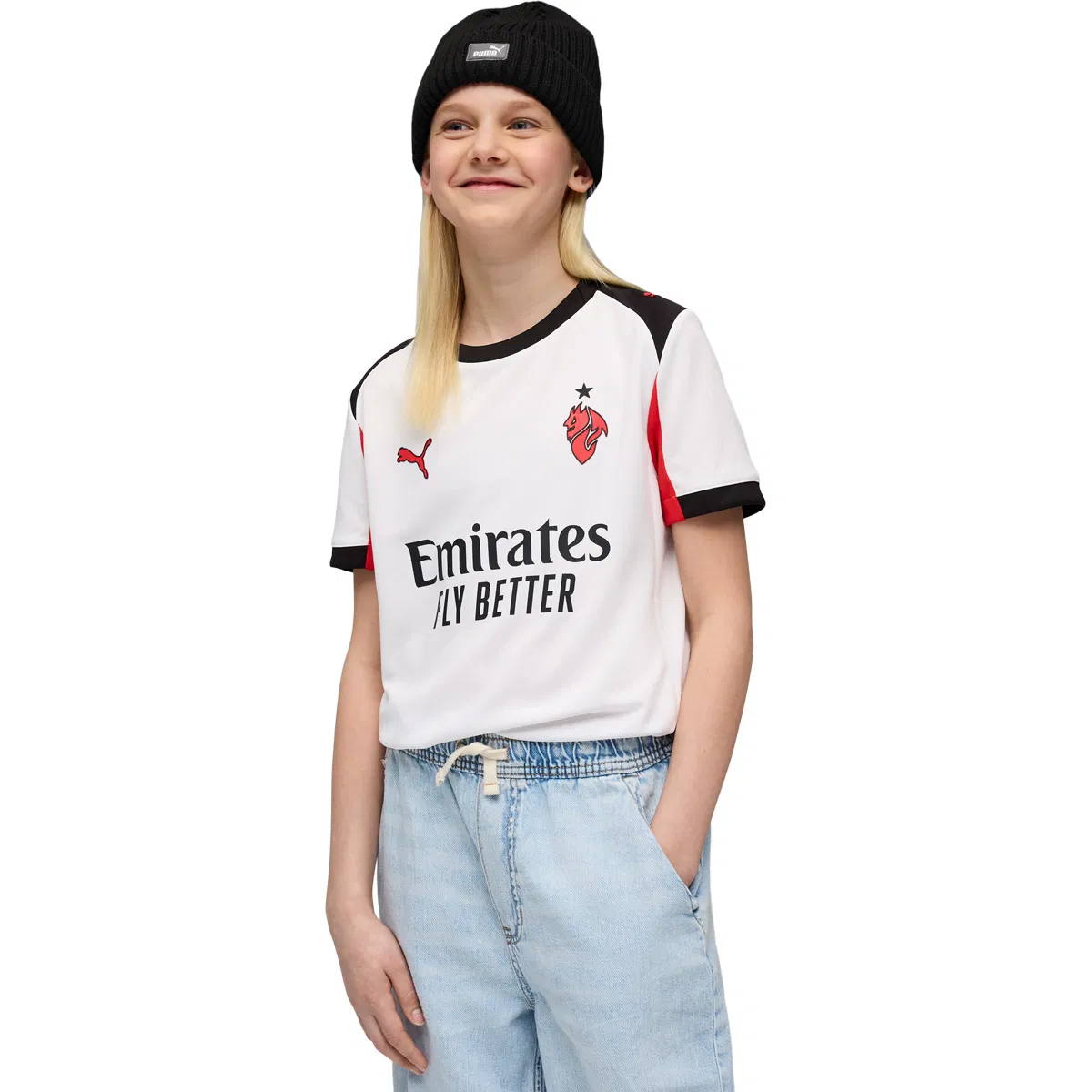 AC Milan Udebanetrøje 25/26 Børn White
