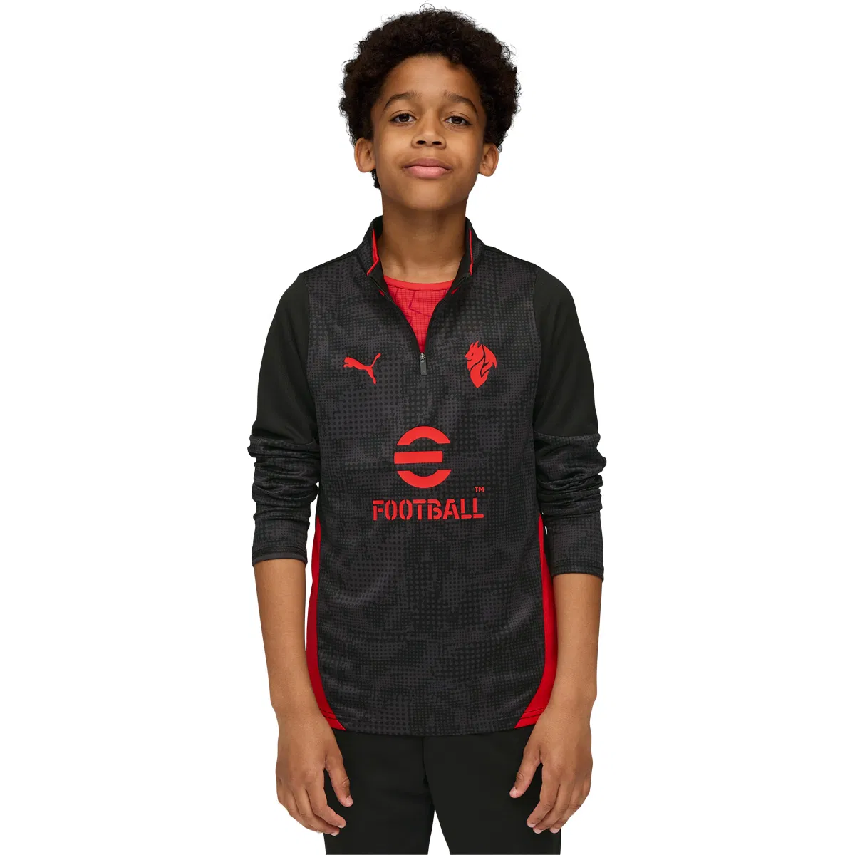 AC Milan 1/4 Zip Træningstrøje Børn 04