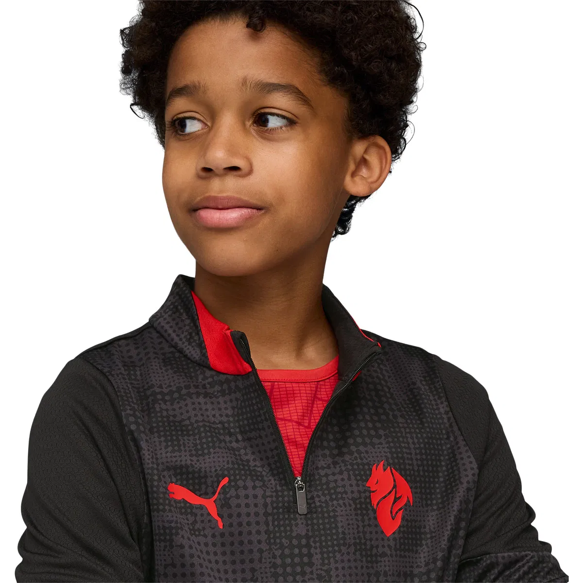 AC Milan 1/4 Zip Træningstrøje Børn 04