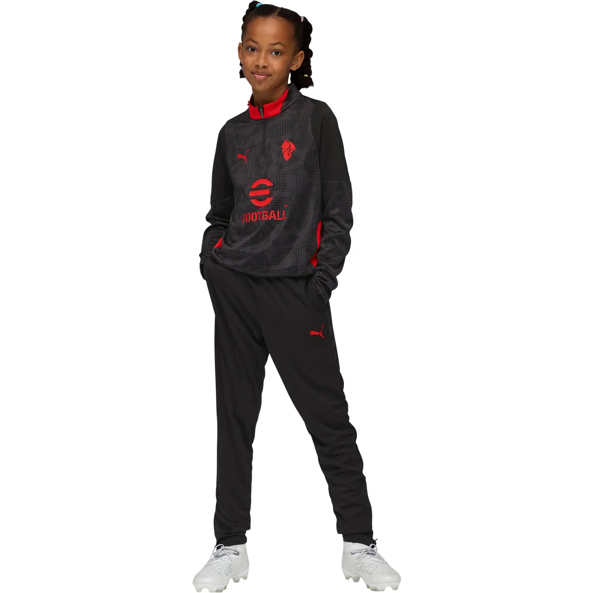AC Milan 1/4 Zip Træningstrøje Børn 04