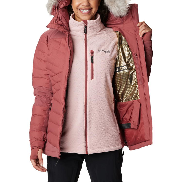 Columbia Bird Mountain II Skijakke Dame Wild Rose, Bordered Beauty Gra