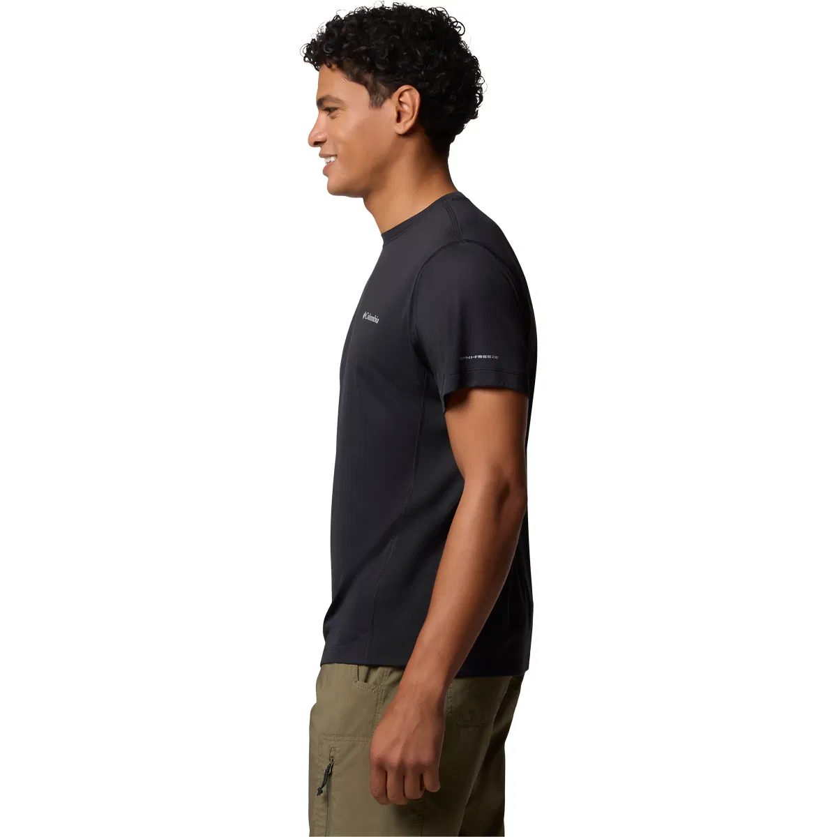 Columbia Zero Rules Light Crew T-shirt Herre Black, Gum 2