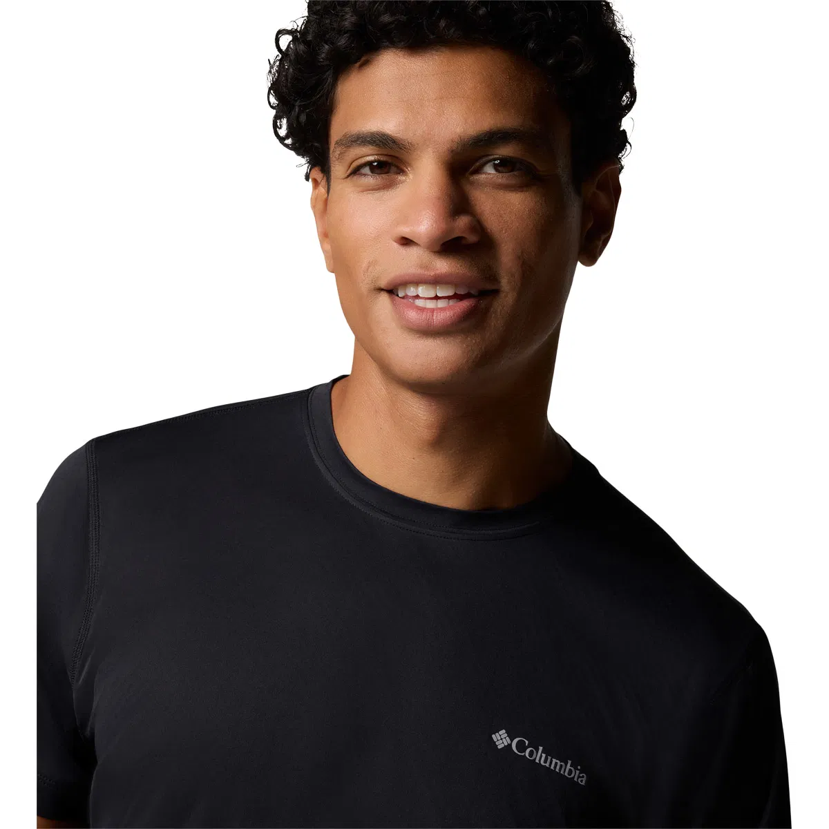 Columbia Zero Rules Light Crew T-shirt Herre Black, Gum 2