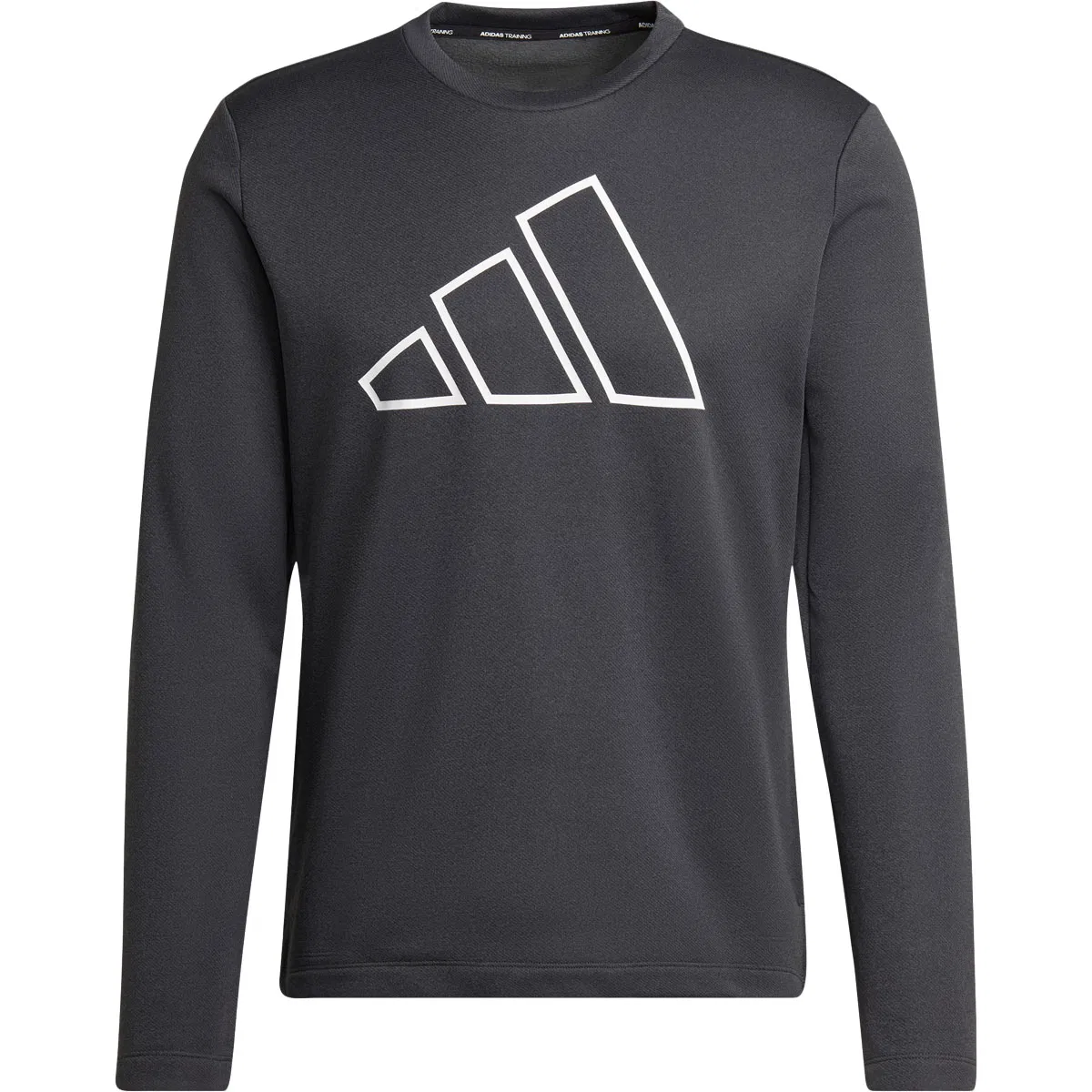 adidas Train Icons  3-Bar Crew Træningstrøje Herre BLACK/WHITE/BLACK