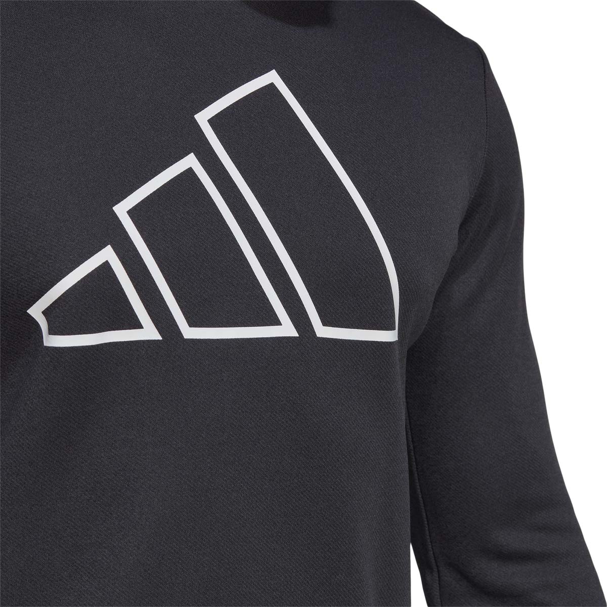 adidas Train Icons  3-Bar Crew Træningstrøje Herre BLACK/WHITE/BLACK
