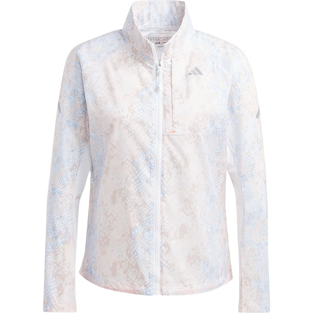 adidas Fast Løpejakke Dame WHITE/PNKFUS/BLILIL/M