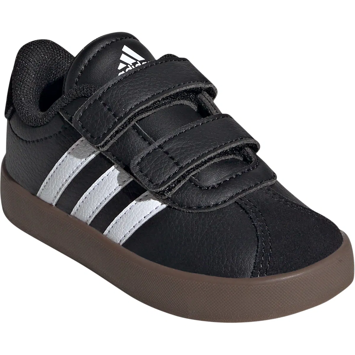 adidas VL Court 3.0 I Velcro Sneakers Børn CBLACK/FTWWHT/SYELLO