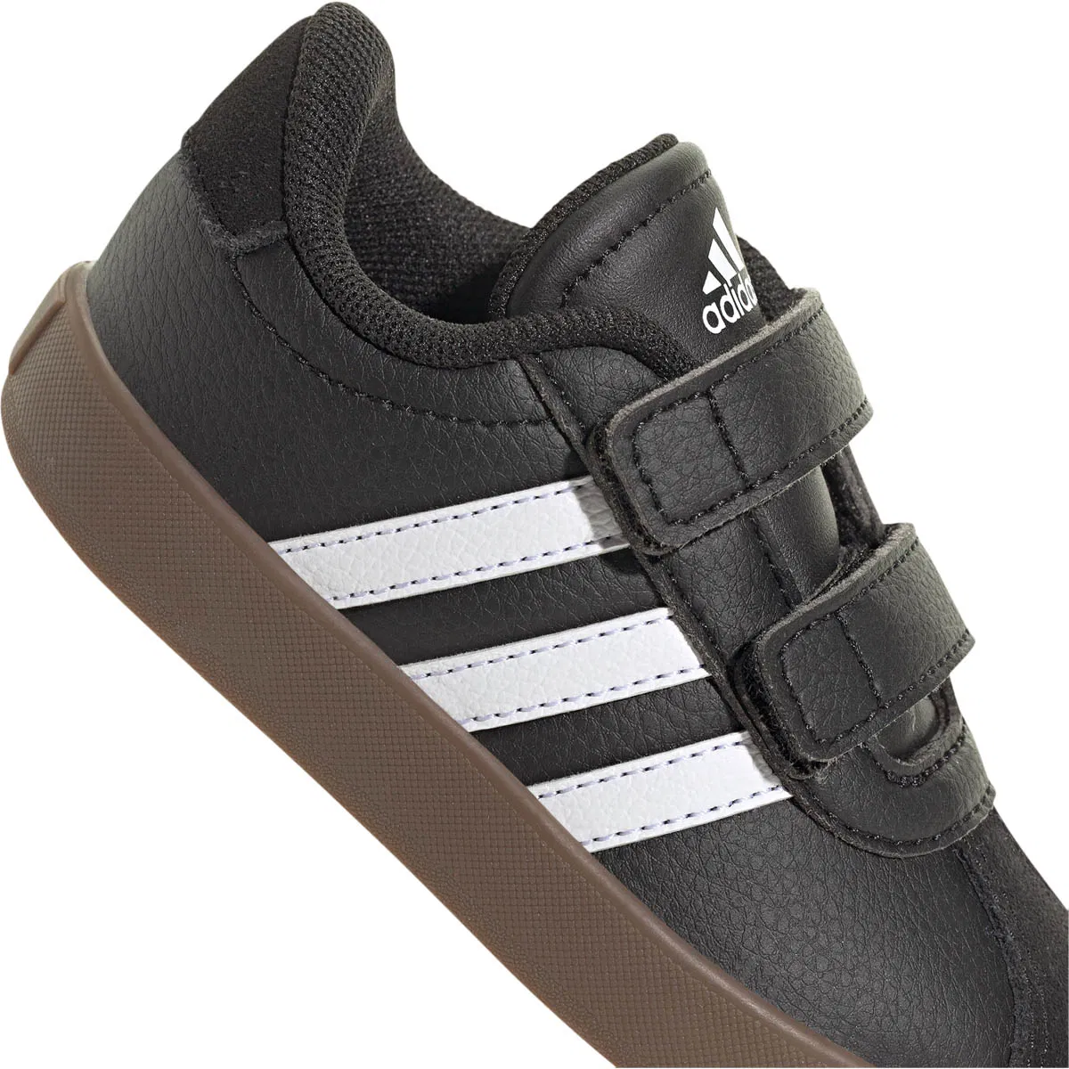 adidas VL Court 3.0 I Velcro Sneakers Børn CBLACK/FTWWHT/SYELLO