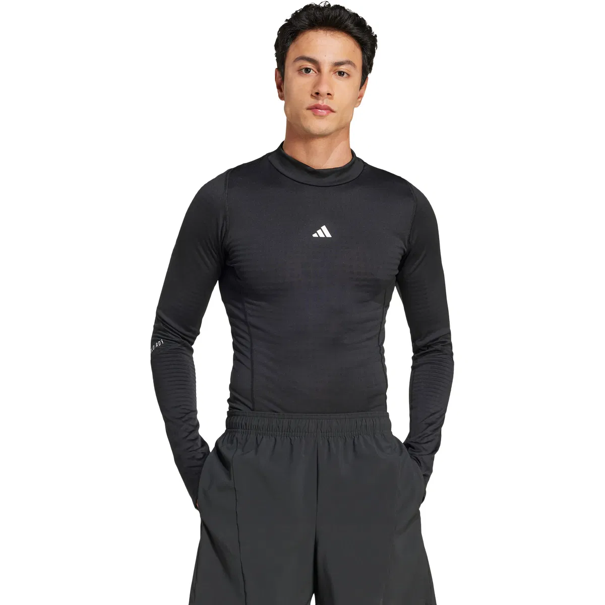 adidas Techfit Cold Ready Baselayer Treningstrøye Herre BLACK/WHITE/BLACK