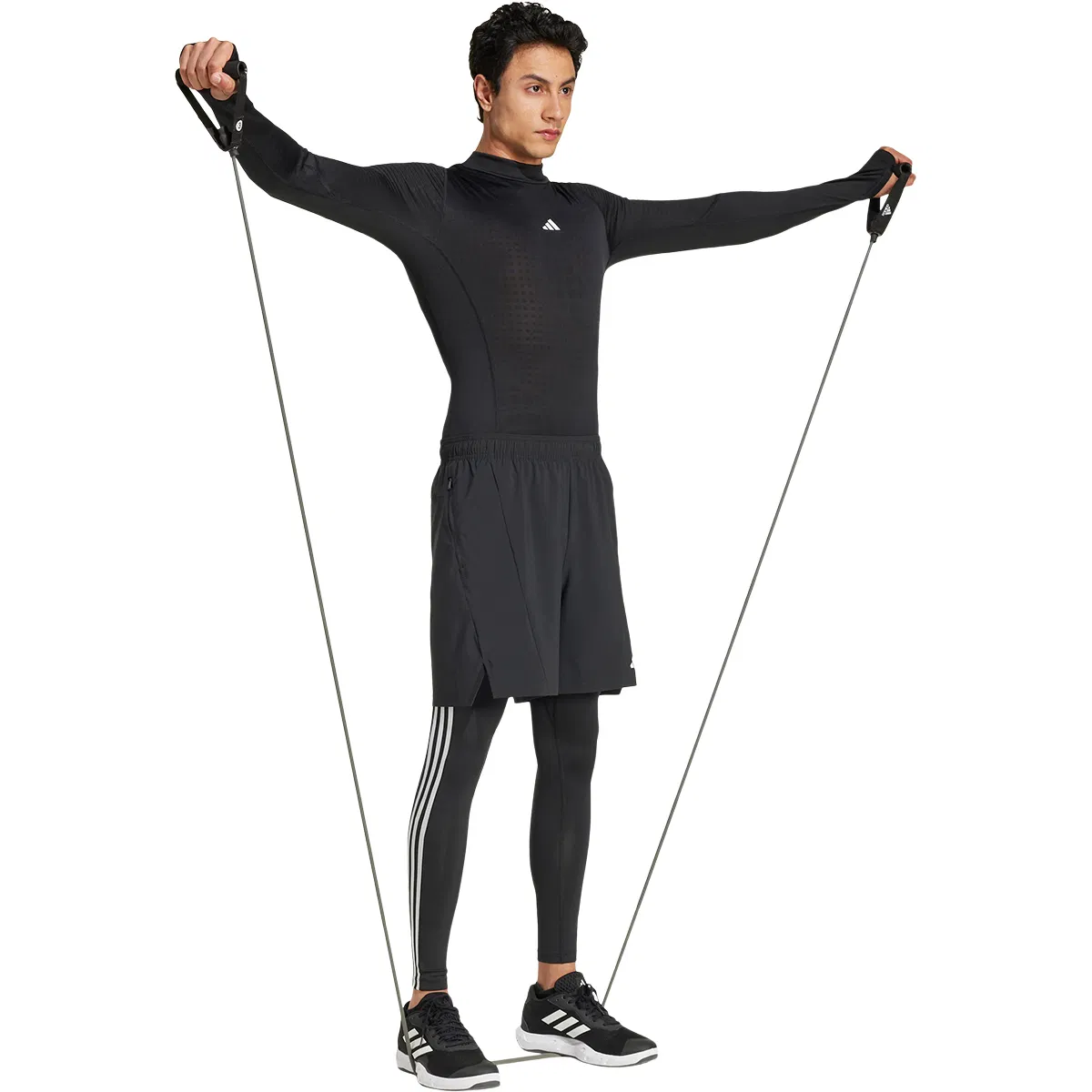 adidas Techfit Cold Ready Baselayer Treningstrøye Herre BLACK/WHITE/BLACK