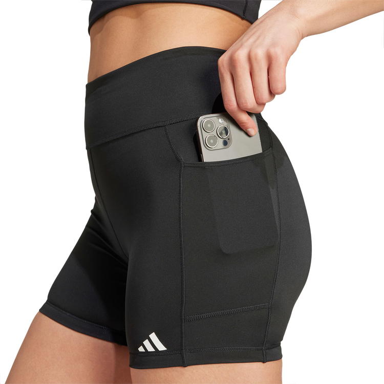 adidas Own The Run Korte Løbetights Dame BLACK/WHITE/BLACK