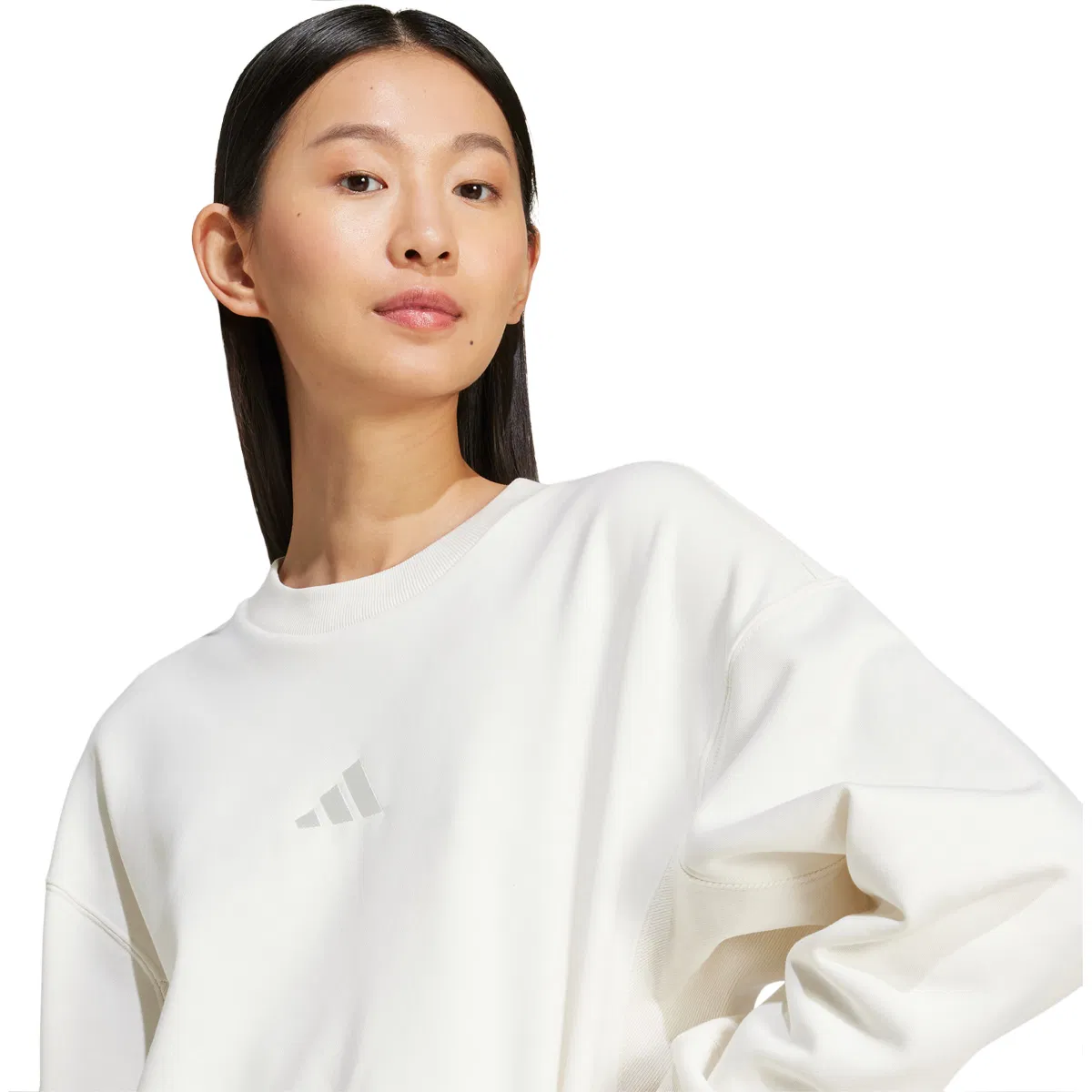 adidas All SZN FT Sweatshirt Dame White
