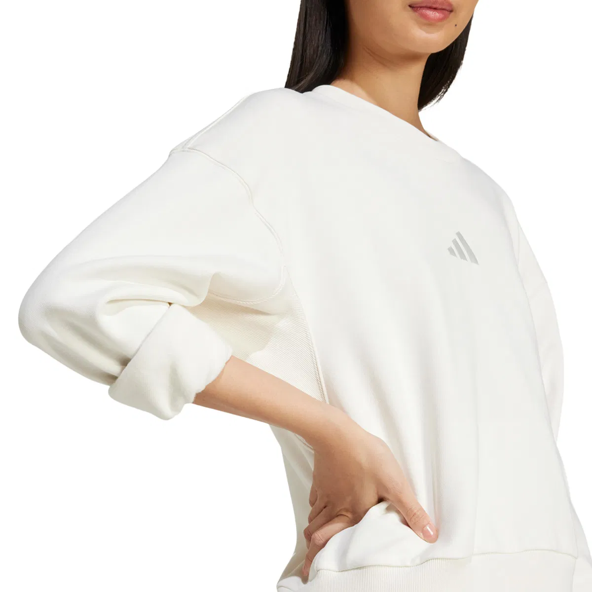 adidas All SZN FT Sweatshirt Dame White
